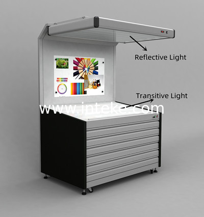INTEKE Reflective-Transitive Color Proof Station(color viewing booth) CPS(5)-T For Printing Ink Industry